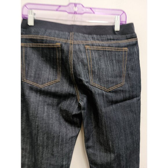 Boston Proper Womens Skinny Jeans Size 10 Dark Blue Denim Pull On Mid Rise - Picture 7 of 8